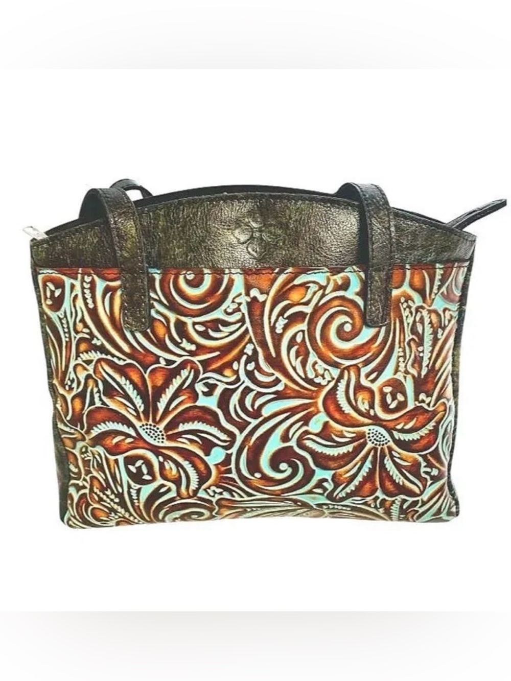 #PatriciaNash #Brown&Turquoise #Tote #Western #Boho #Chic #Leather #Trending